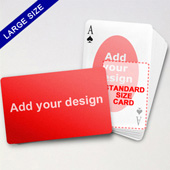 Large Playing Cards Series – Double Face Oval Back Poker (Landscape)