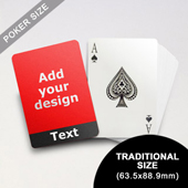 Cool Black Personalized Photo Playing Cards (63.5 x 88.9mm)