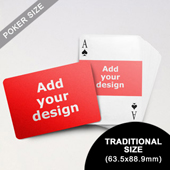 Landscape Photo Custom Font and Landscape Back Playing Cards (63.5 x 88.9mm)