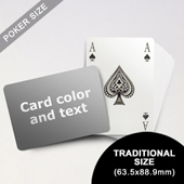 Bridge Style Selection - Poker With Custom Message (Landscape) (63.5 x 88.9mm)