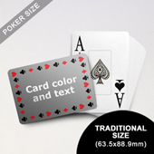 Timeless Frame - Poker With Custom Text & Jumbo Index (Landscape) (63.5 x 88.9mm)