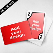 Bridge Size Playing Cards – Frame Back, Wide-angled Front