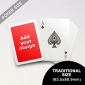 White Border Poker Size Cards (63.5 x 88.9mm)