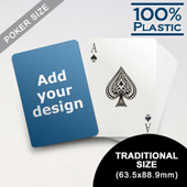 Custom Plastic Poker Cards (63.5 x 88.9mm)