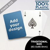 Custom Plastic Playing Cards Bridge Style (63.5 x 88.9mm)