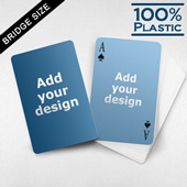 Custom Face and Back Plastic Bridge Cards