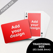 Classic Custom Front and Landscape Back Playing Cards (63.5 x 88.9mm)