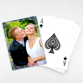 Wedding Anniversary Playing Cards, Purple Antique