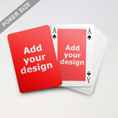 Classic Bridge Style Poker Size Custom Front and Back Playing Cards