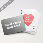 Heart-to-Heart Series – Custom Back Playing Cards (Landscape)