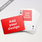 Top Portrait Photo Custom Front and Landscape Back Playing Cards