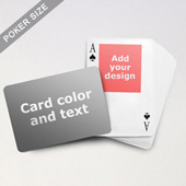 Top Portrait Photo Personalized Both Sides Landscape Back Playing Cards