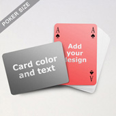 Simple Bridge Style Poker Size Personalized Both Sides Landscape Back Playing Cards