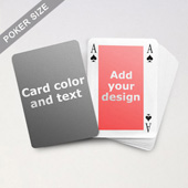 Classic Bridge Style Poker Size Personalized Both Sides Playing Cards