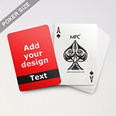 Classic Black Personalized Photo Playing Cards