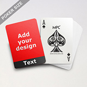 Cool Black Personalized Photo Playing Cards