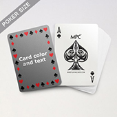 Timeless Frame - Poker With Custom Message & Jumbo Index