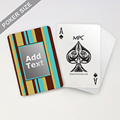 Custom MPC Stripe Monogram Playing Cards