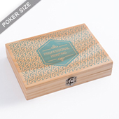 Custom Wooden Box For Double Deck - UV Printing