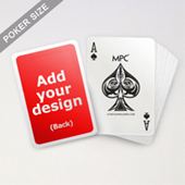 Custom 3mm White Border Back MPC Playing Cards