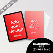 Custom Black Border Poker Sized Cards