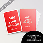 Custom White Border Poker Sized Cards