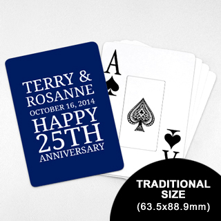 Save the Date - Playing Cards with Jumbo Index (63.5 x 88.9mm)