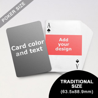 Landscape Photo Personalized Both Sides Playing Cards (63.5 x 88.9mm)