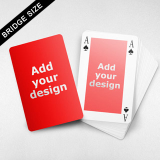 Bridge Size Playing Cards - Rectangular Back, 4-index