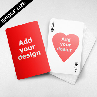 Bridge Size Playing Cards  - Heart Back