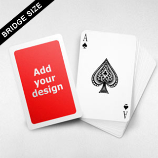 White Border Bridge Size Cards