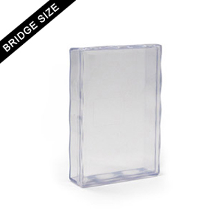 Plastic case for 55 bridge size card deck