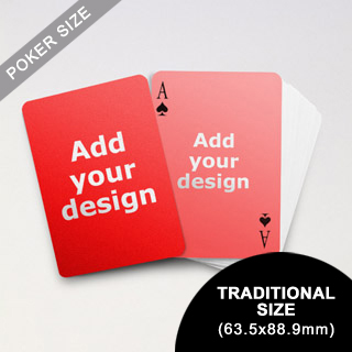 Simple Custom Front and Back Playing Cards (63.5 x 88.9mm)