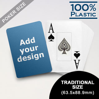 Design Plastic Jumbo Poker Cards (63.5 x 88.9mm)