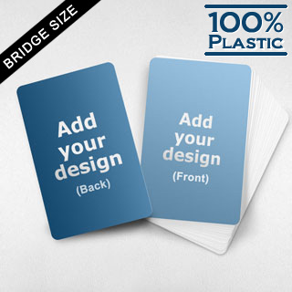 Bridge Size Custom Plastic Cards (Blank Cards)