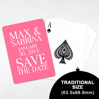 Save-the-Date Custom Playing Cards (63.5 x 88.9mm)