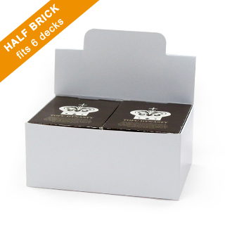 Half Brick Box for 6 Playing Card Decks