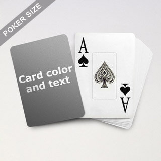 Jumbo Index Cards - Poker Size With Custom Message