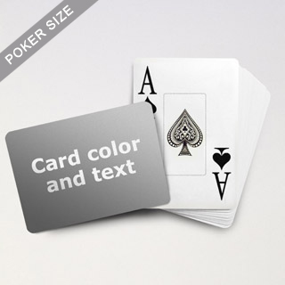 Jumbo Index Cards - Poker Size With Custom Message (Landscape)