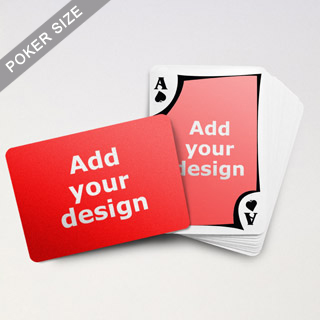 Modern Custom Front and Landscape Back Playing Cards