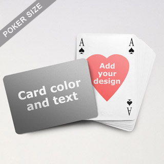 Heart-to-Heart Series – Custom Back Playing Cards in Bridge Style (Landscape)