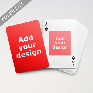 Centre Portrait Photo Custom Front and Back Playing Cards