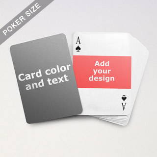 Landscape Photo Personalized Both Sides Playing Cards