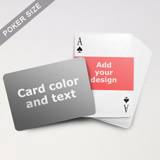 Landscape Photo Personalized Both Sides Horizontal Back Playing Cards