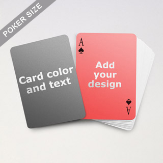 Simple Personalized Both Sides Playing Cards