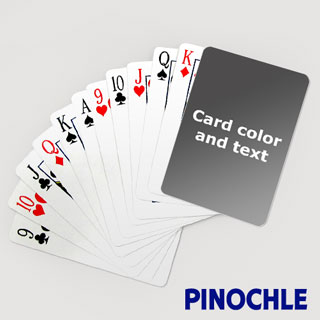 Pinochle with Personalized Message