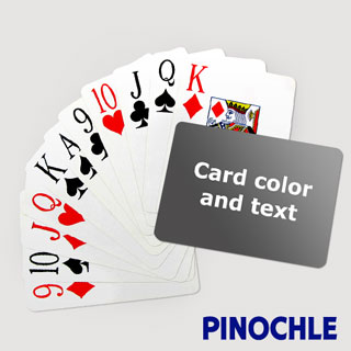 Pinochle with Personalized Message - Jumbo Index - Landscape