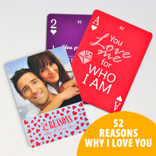 52 Reasons Why I Love You Cards - Custom Back