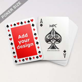 Pips Border MPC Custom Back Poker Deck