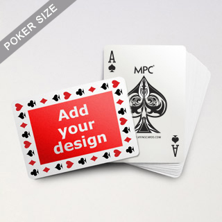 Pips Border MPC Custom Back Poker Deck (Landscape)